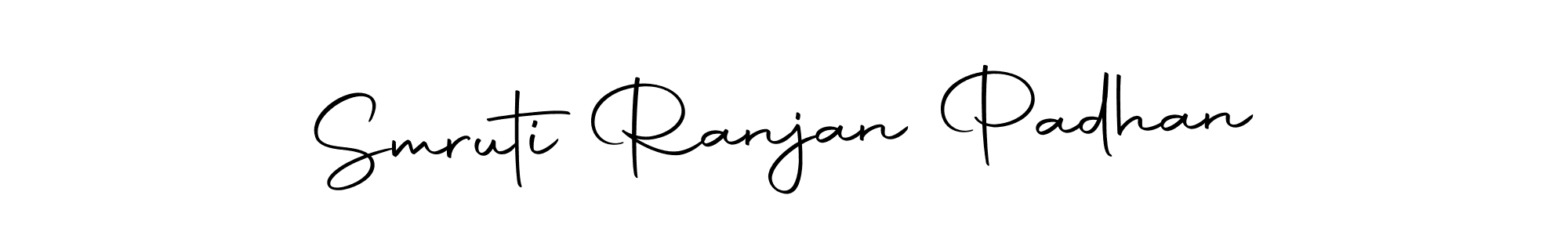 Create a beautiful signature design for name Smruti Ranjan Padhan. With this signature (Autography-DOLnW) fonts, you can make a handwritten signature for free. Smruti Ranjan Padhan signature style 10 images and pictures png