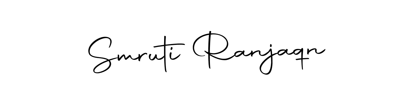 The best way (Autography-DOLnW) to make a short signature is to pick only two or three words in your name. The name Smruti Ranjaqn include a total of six letters. For converting this name. Smruti Ranjaqn signature style 10 images and pictures png