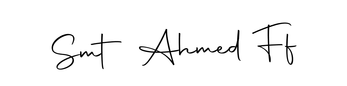 It looks lik you need a new signature style for name Smt Ahmed Ff. Design unique handwritten (Autography-DOLnW) signature with our free signature maker in just a few clicks. Smt Ahmed Ff signature style 10 images and pictures png
