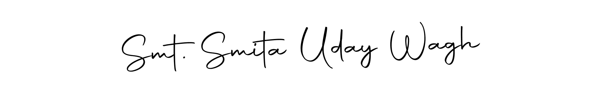 Design your own signature with our free online signature maker. With this signature software, you can create a handwritten (Autography-DOLnW) signature for name Smt. Smita Uday Wagh. Smt. Smita Uday Wagh signature style 10 images and pictures png