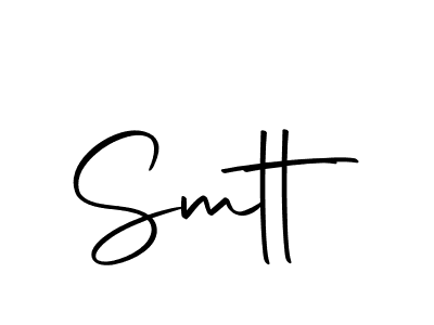 Create a beautiful signature design for name Smtt. With this signature (Autography-DOLnW) fonts, you can make a handwritten signature for free. Smtt signature style 10 images and pictures png
