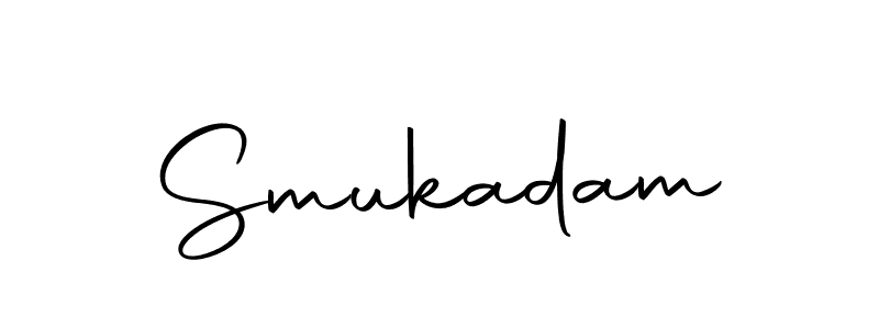 How to make Smukadam signature? Autography-DOLnW is a professional autograph style. Create handwritten signature for Smukadam name. Smukadam signature style 10 images and pictures png