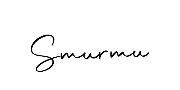 Make a beautiful signature design for name Smurmu. Use this online signature maker to create a handwritten signature for free. Smurmu signature style 10 images and pictures png