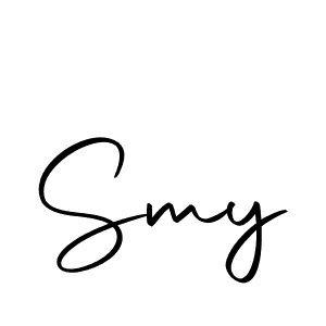 Smy stylish signature style. Best Handwritten Sign (Autography-DOLnW) for my name. Handwritten Signature Collection Ideas for my name Smy. Smy signature style 10 images and pictures png