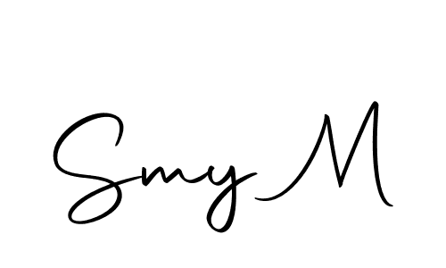 Smy M stylish signature style. Best Handwritten Sign (Autography-DOLnW) for my name. Handwritten Signature Collection Ideas for my name Smy M. Smy M signature style 10 images and pictures png