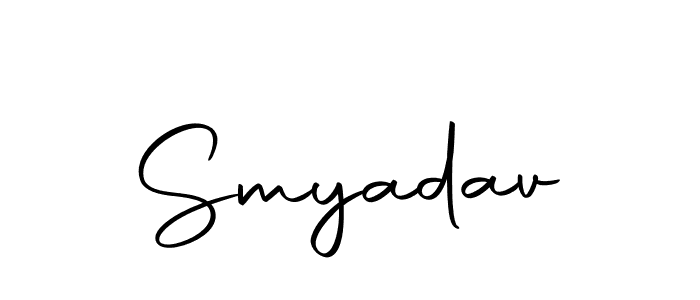The best way (Autography-DOLnW) to make a short signature is to pick only two or three words in your name. The name Smyadav include a total of six letters. For converting this name. Smyadav signature style 10 images and pictures png