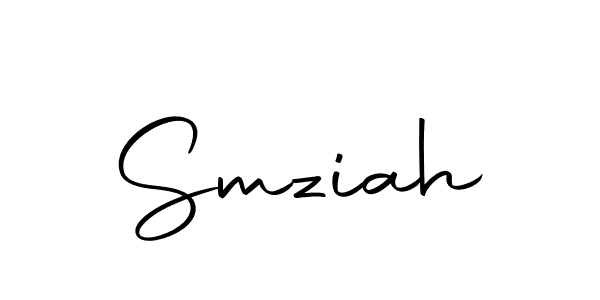 Make a beautiful signature design for name Smziah. Use this online signature maker to create a handwritten signature for free. Smziah signature style 10 images and pictures png