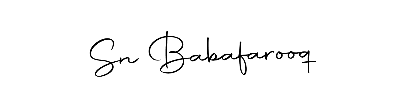 if you are searching for the best signature style for your name Sn Babafarooq. so please give up your signature search. here we have designed multiple signature styles  using Autography-DOLnW. Sn Babafarooq signature style 10 images and pictures png