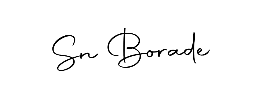 Make a beautiful signature design for name Sn Borade. Use this online signature maker to create a handwritten signature for free. Sn Borade signature style 10 images and pictures png