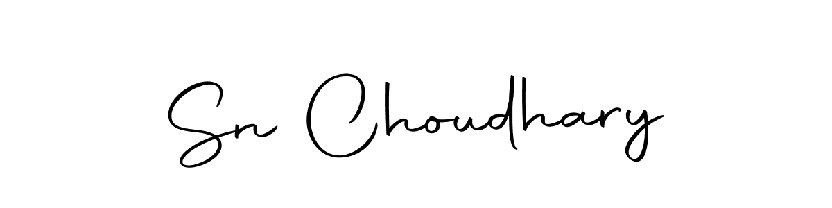 Use a signature maker to create a handwritten signature online. With this signature software, you can design (Autography-DOLnW) your own signature for name Sn Choudhary. Sn Choudhary signature style 10 images and pictures png