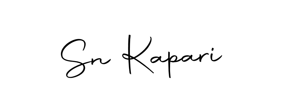 Create a beautiful signature design for name Sn Kapari. With this signature (Autography-DOLnW) fonts, you can make a handwritten signature for free. Sn Kapari signature style 10 images and pictures png