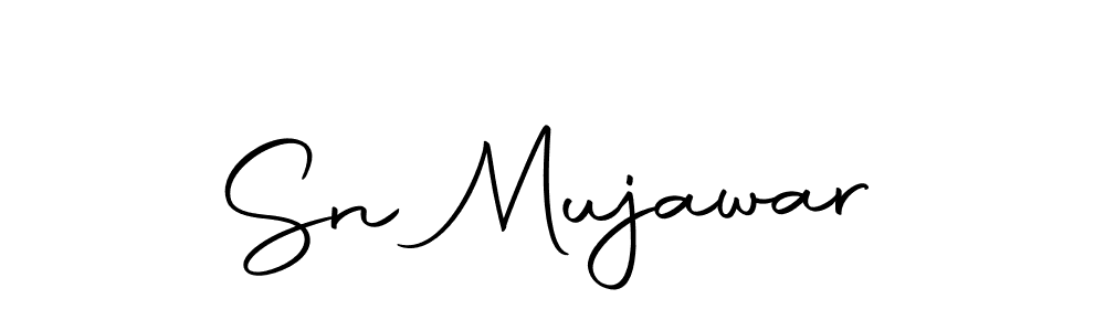 Design your own signature with our free online signature maker. With this signature software, you can create a handwritten (Autography-DOLnW) signature for name Sn Mujawar. Sn Mujawar signature style 10 images and pictures png