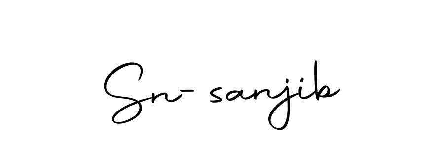 Create a beautiful signature design for name Sn-sanjib. With this signature (Autography-DOLnW) fonts, you can make a handwritten signature for free. Sn-sanjib signature style 10 images and pictures png