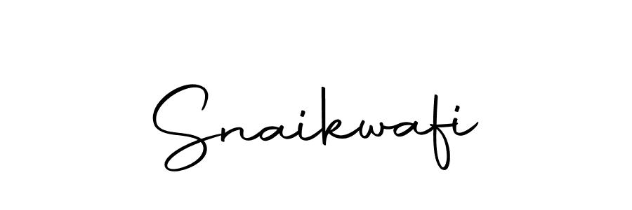 Make a beautiful signature design for name Snaikwafi. With this signature (Autography-DOLnW) style, you can create a handwritten signature for free. Snaikwafi signature style 10 images and pictures png