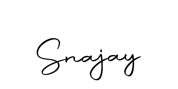 The best way (Autography-DOLnW) to make a short signature is to pick only two or three words in your name. The name Snajay include a total of six letters. For converting this name. Snajay signature style 10 images and pictures png