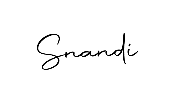 Make a beautiful signature design for name Snandi. Use this online signature maker to create a handwritten signature for free. Snandi signature style 10 images and pictures png