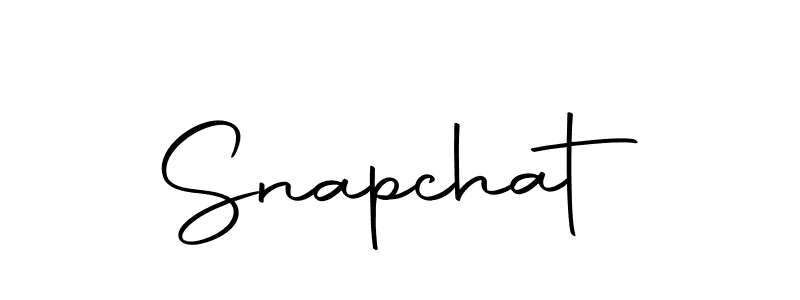 Create a beautiful signature design for name Snapchat. With this signature (Autography-DOLnW) fonts, you can make a handwritten signature for free. Snapchat signature style 10 images and pictures png