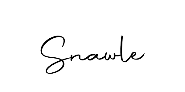 Design your own signature with our free online signature maker. With this signature software, you can create a handwritten (Autography-DOLnW) signature for name Snawle. Snawle signature style 10 images and pictures png