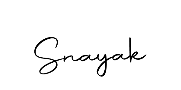 Use a signature maker to create a handwritten signature online. With this signature software, you can design (Autography-DOLnW) your own signature for name Snayak. Snayak signature style 10 images and pictures png