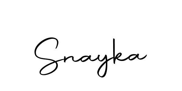 The best way (Autography-DOLnW) to make a short signature is to pick only two or three words in your name. The name Snayka include a total of six letters. For converting this name. Snayka signature style 10 images and pictures png