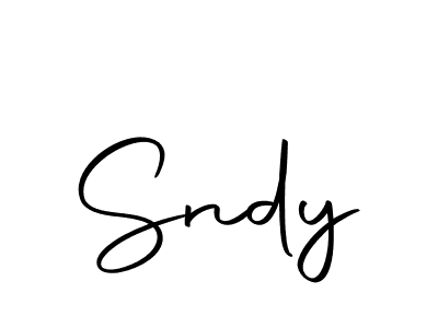 Use a signature maker to create a handwritten signature online. With this signature software, you can design (Autography-DOLnW) your own signature for name Sndy. Sndy signature style 10 images and pictures png