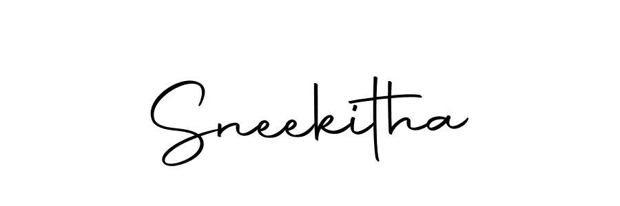 Use a signature maker to create a handwritten signature online. With this signature software, you can design (Autography-DOLnW) your own signature for name Sneekitha. Sneekitha signature style 10 images and pictures png