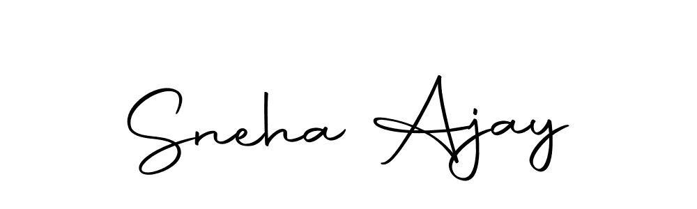 Design your own signature with our free online signature maker. With this signature software, you can create a handwritten (Autography-DOLnW) signature for name Sneha Ajay. Sneha Ajay signature style 10 images and pictures png