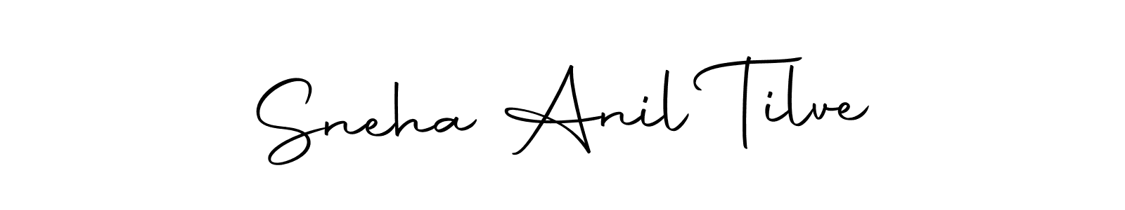 How to make Sneha Anil Tilve signature? Autography-DOLnW is a professional autograph style. Create handwritten signature for Sneha Anil Tilve name. Sneha Anil Tilve signature style 10 images and pictures png