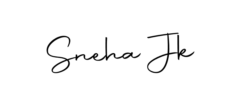 The best way (Autography-DOLnW) to make a short signature is to pick only two or three words in your name. The name Sneha Jk include a total of six letters. For converting this name. Sneha Jk signature style 10 images and pictures png