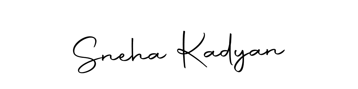 Create a beautiful signature design for name Sneha Kadyan. With this signature (Autography-DOLnW) fonts, you can make a handwritten signature for free. Sneha Kadyan signature style 10 images and pictures png