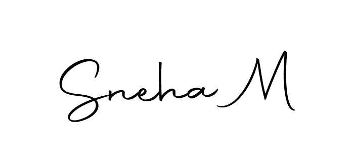 Make a beautiful signature design for name Sneha M. Use this online signature maker to create a handwritten signature for free. Sneha M signature style 10 images and pictures png
