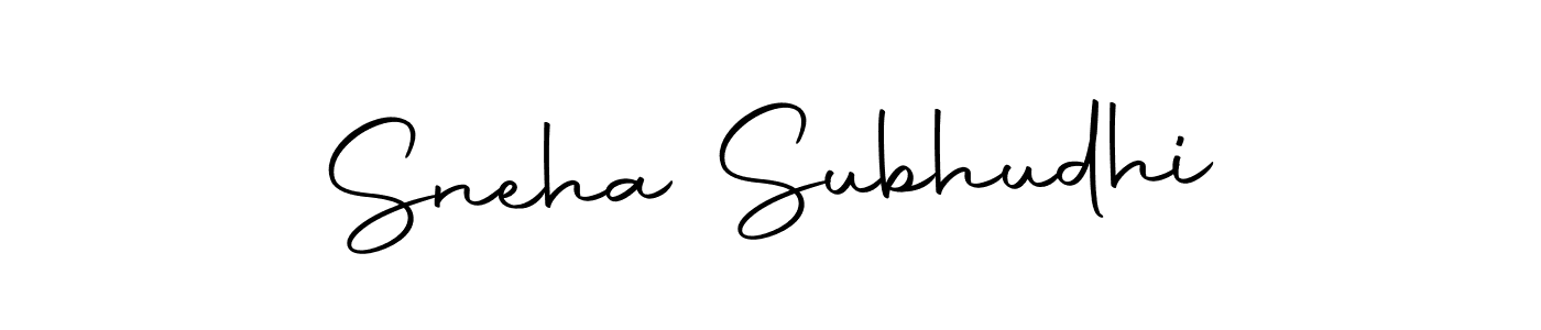 How to make Sneha Subhudhi name signature. Use Autography-DOLnW style for creating short signs online. This is the latest handwritten sign. Sneha Subhudhi signature style 10 images and pictures png
