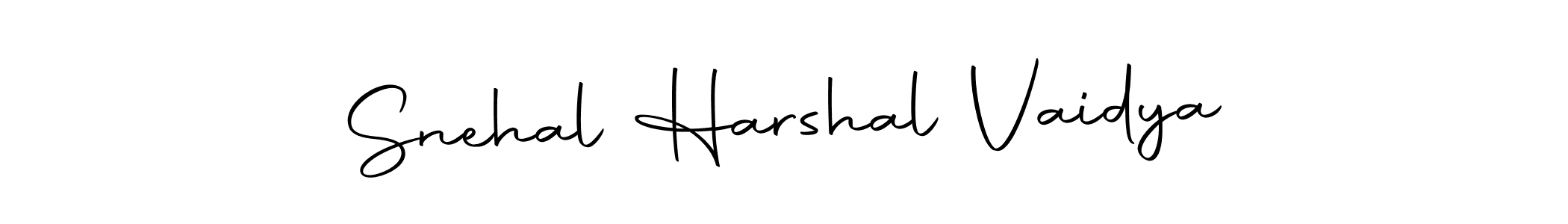 Design your own signature with our free online signature maker. With this signature software, you can create a handwritten (Autography-DOLnW) signature for name Snehal Harshal Vaidya. Snehal Harshal Vaidya signature style 10 images and pictures png