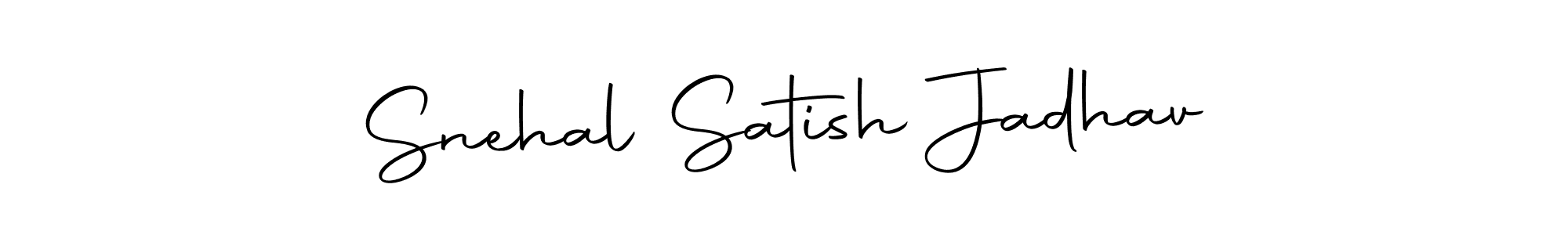 This is the best signature style for the Snehal Satish Jadhav name. Also you like these signature font (Autography-DOLnW). Mix name signature. Snehal Satish Jadhav signature style 10 images and pictures png
