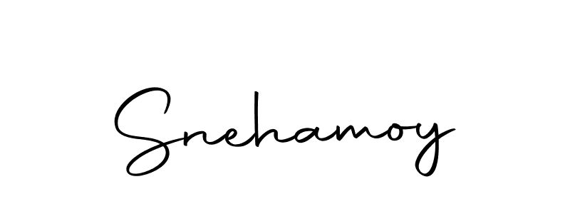 Design your own signature with our free online signature maker. With this signature software, you can create a handwritten (Autography-DOLnW) signature for name Snehamoy. Snehamoy signature style 10 images and pictures png