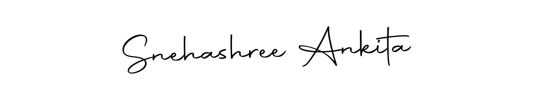 Autography-DOLnW is a professional signature style that is perfect for those who want to add a touch of class to their signature. It is also a great choice for those who want to make their signature more unique. Get Snehashree Ankita name to fancy signature for free. Snehashree Ankita signature style 10 images and pictures png