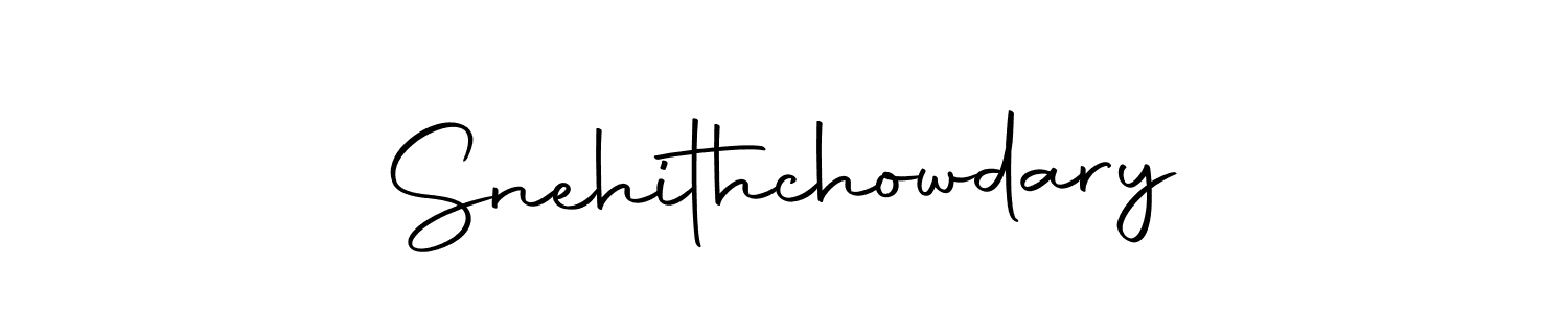 Make a beautiful signature design for name Snehithchowdary. With this signature (Autography-DOLnW) style, you can create a handwritten signature for free. Snehithchowdary signature style 10 images and pictures png