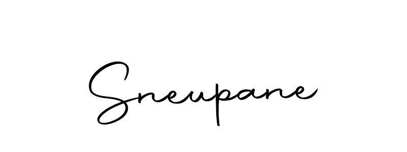 Design your own signature with our free online signature maker. With this signature software, you can create a handwritten (Autography-DOLnW) signature for name Sneupane. Sneupane signature style 10 images and pictures png