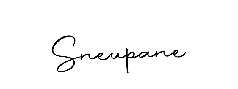 Design your own signature with our free online signature maker. With this signature software, you can create a handwritten (Autography-DOLnW) signature for name Sneupane. Sneupane signature style 10 images and pictures png