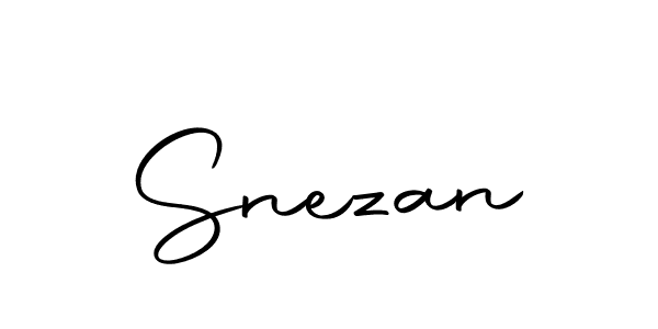Use a signature maker to create a handwritten signature online. With this signature software, you can design (Autography-DOLnW) your own signature for name Snezan. Snezan signature style 10 images and pictures png