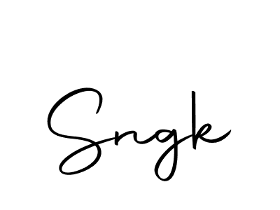 You should practise on your own different ways (Autography-DOLnW) to write your name (Sngk) in signature. don't let someone else do it for you. Sngk signature style 10 images and pictures png