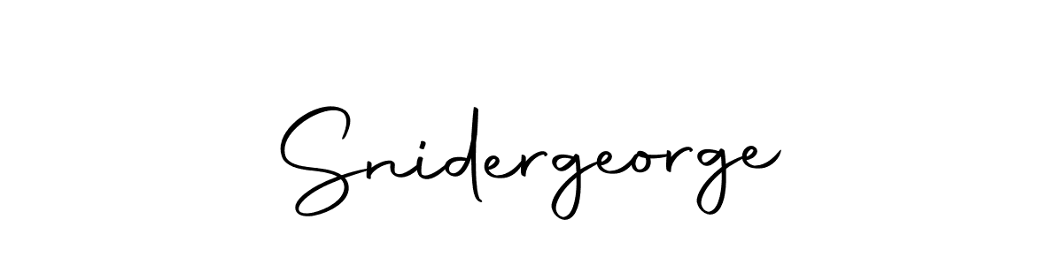 Design your own signature with our free online signature maker. With this signature software, you can create a handwritten (Autography-DOLnW) signature for name Snidergeorge. Snidergeorge signature style 10 images and pictures png
