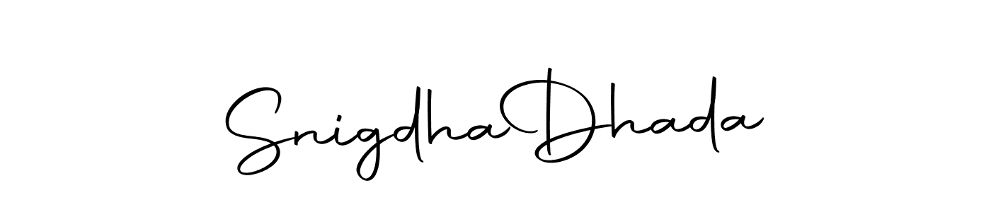 Make a beautiful signature design for name Snigdha  Dhada. Use this online signature maker to create a handwritten signature for free. Snigdha  Dhada signature style 10 images and pictures png