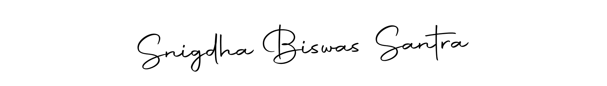 The best way (Autography-DOLnW) to make a short signature is to pick only two or three words in your name. The name Snigdha Biswas Santra include a total of six letters. For converting this name. Snigdha Biswas Santra signature style 10 images and pictures png