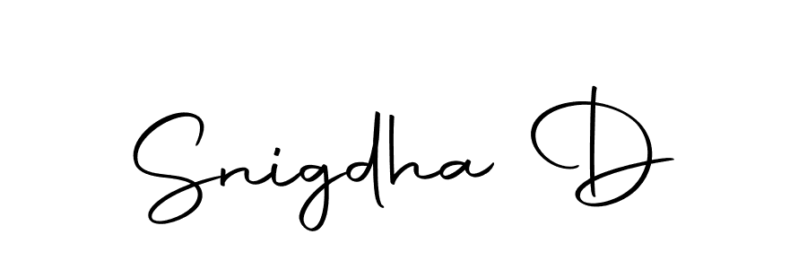 Also we have Snigdha D name is the best signature style. Create professional handwritten signature collection using Autography-DOLnW autograph style. Snigdha D signature style 10 images and pictures png