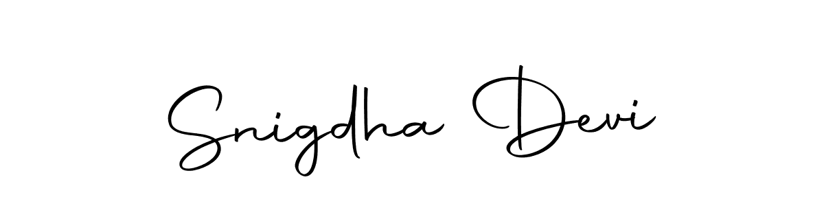 Design your own signature with our free online signature maker. With this signature software, you can create a handwritten (Autography-DOLnW) signature for name Snigdha Devi. Snigdha Devi signature style 10 images and pictures png