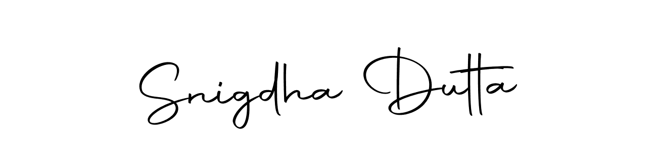 Use a signature maker to create a handwritten signature online. With this signature software, you can design (Autography-DOLnW) your own signature for name Snigdha Dutta. Snigdha Dutta signature style 10 images and pictures png