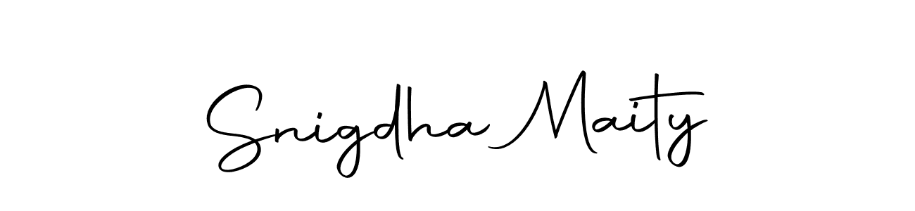 Create a beautiful signature design for name Snigdha Maity. With this signature (Autography-DOLnW) fonts, you can make a handwritten signature for free. Snigdha Maity signature style 10 images and pictures png