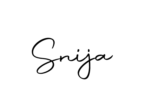 How to make Snija signature? Autography-DOLnW is a professional autograph style. Create handwritten signature for Snija name. Snija signature style 10 images and pictures png
