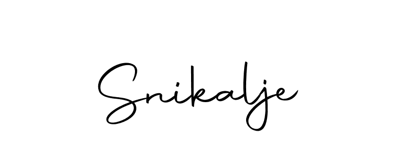 Make a beautiful signature design for name Snikalje. Use this online signature maker to create a handwritten signature for free. Snikalje signature style 10 images and pictures png
